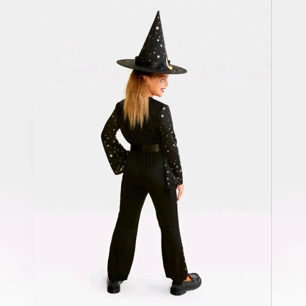 New Hyde And Eek Kids Witch Halloween Costume With Hat, Size M 8 - Picture 2 of 13